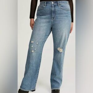 Torrid High Rise Distressed Jeans in Blue